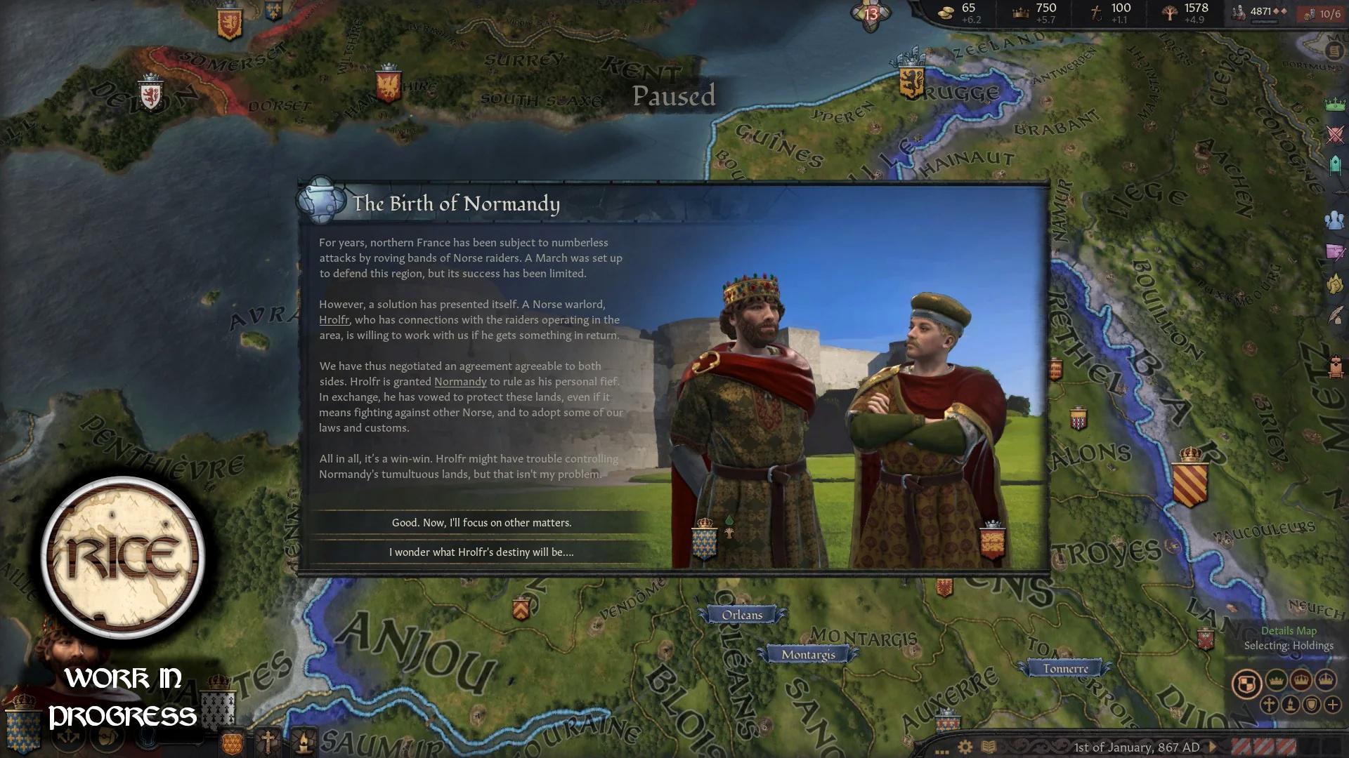 Особенности нормандского пака RICE для Crusader Kings 3