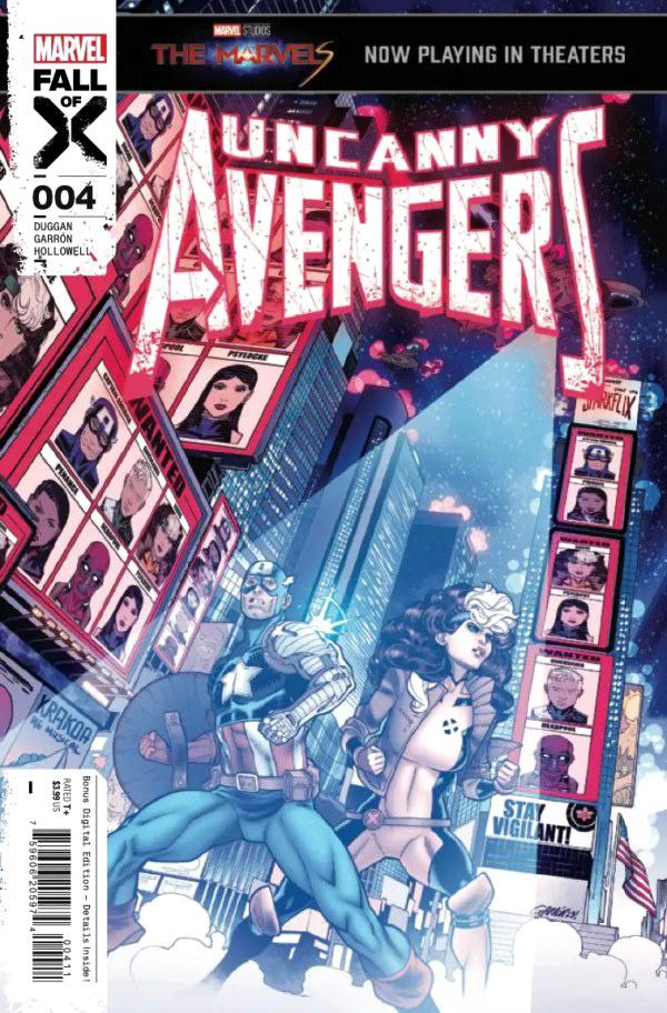 Основная обложка Uncanny Avengers #4 от Хавьера Гаррона