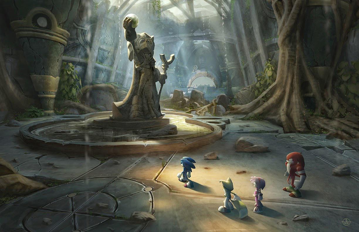 В те времена, когда игра ещё называлась Sonic Synergy, всё начиналось именно здесь, в этом разрушенном храме со статуей «Древнего»