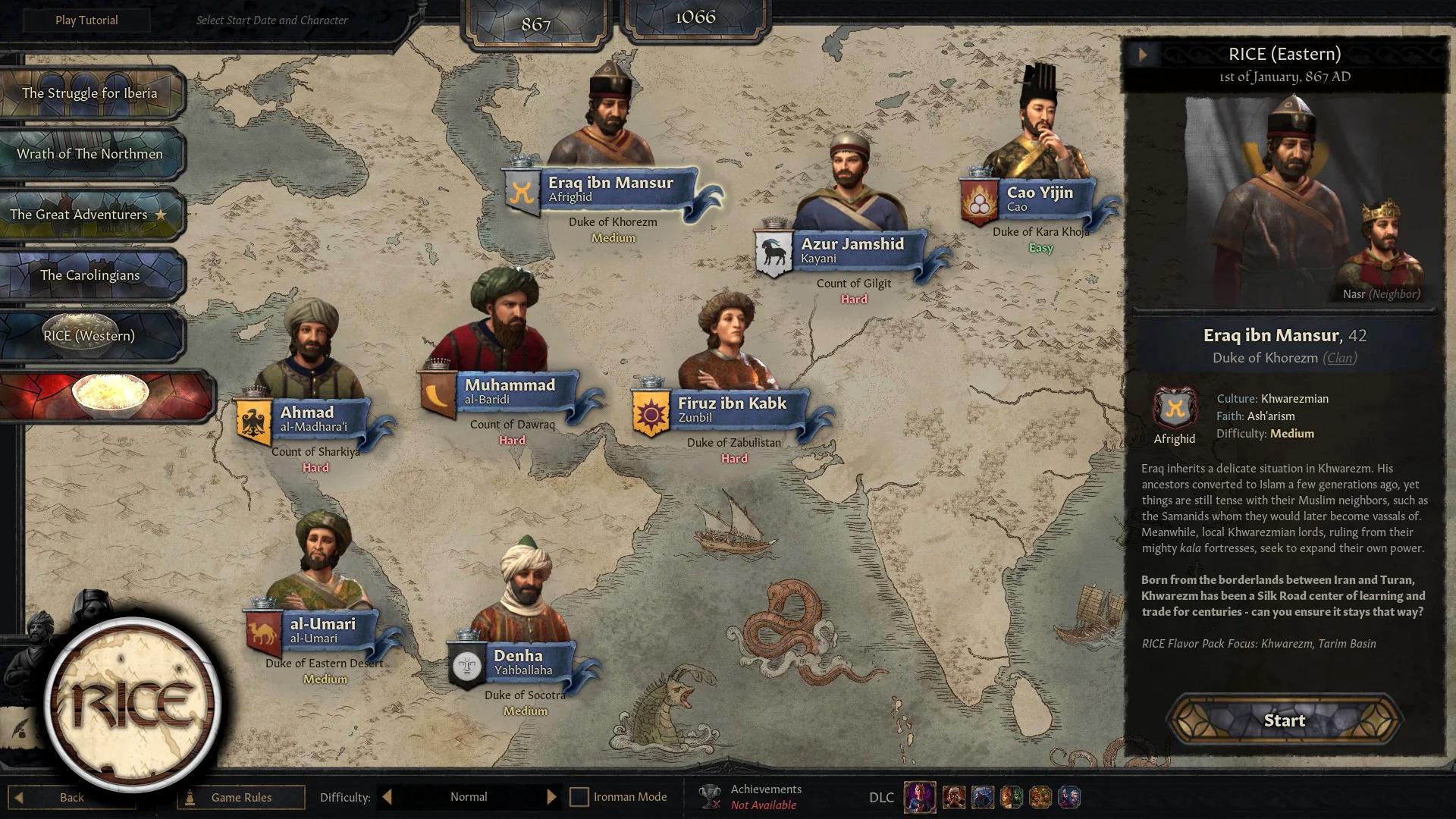 Особенности обновлений модов RICE и The Fallen Eagle для Crusader Kings 3