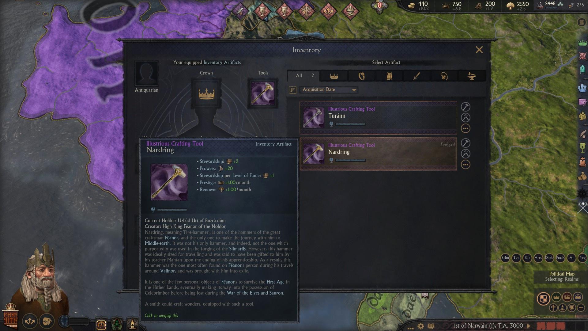 В моде по Властелину колец для Crusader Kings 3 сделают крафт артефактов