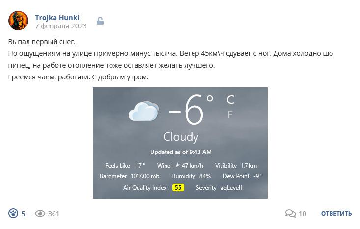 Кострище дайджест 2023 05.02 - 11.02