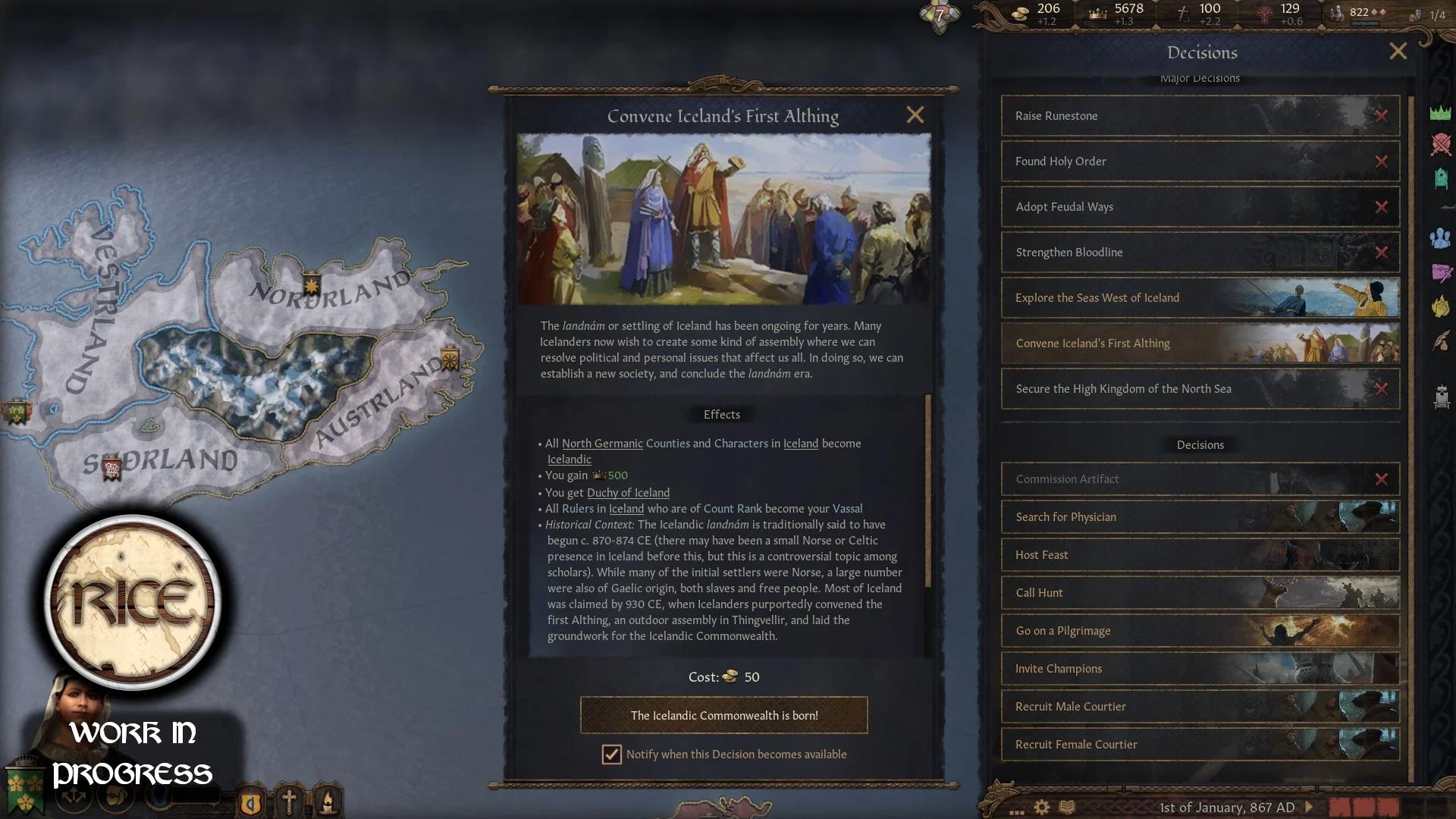 Культуры коренных американцев и особенности Винланда в моде RICE для Crusader Kings 3