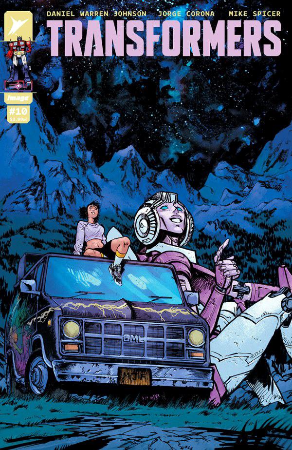 Обложка Transformers #10 от Дэниела Уоррена Джонсона и Майка Спайсера