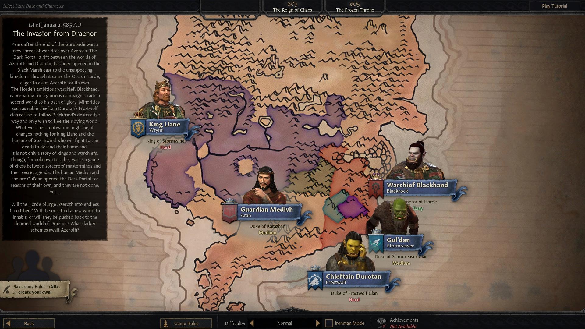 Для Crusader Kings 3 вышла альфа версия мода по Warcraft