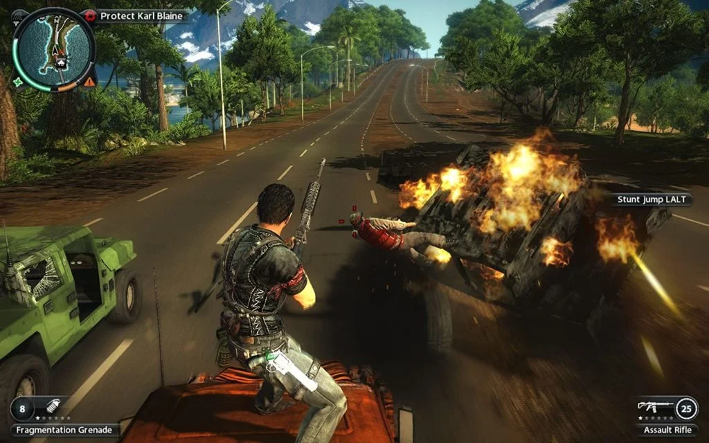 Just Cause (2006-2018) - open-world action, прыжки с машины на машину