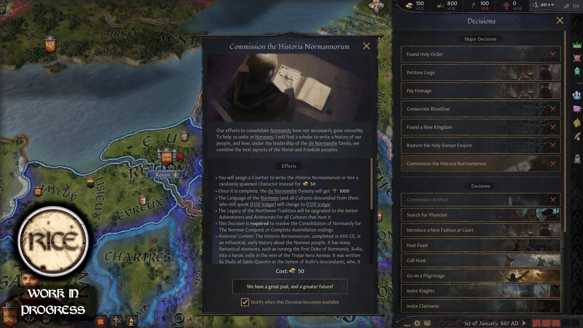 Особенности нормандского пака RICE для Crusader Kings 3