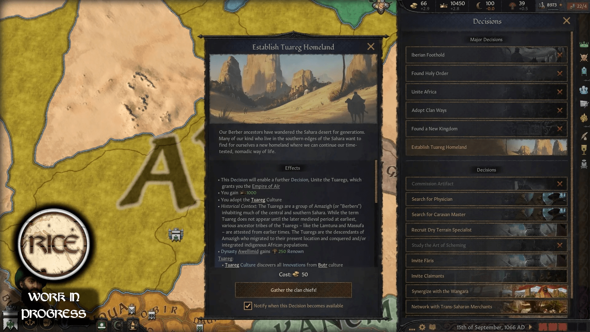 Следующий пак RICE для Crusader Kings 3 посвящён туарегам
