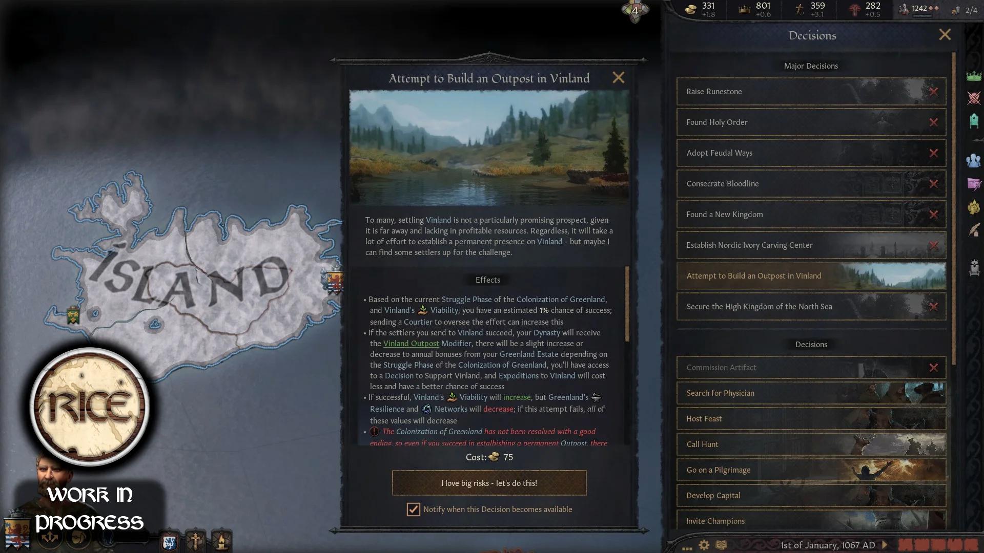 Культуры коренных американцев и особенности Винланда в моде RICE для Crusader Kings 3