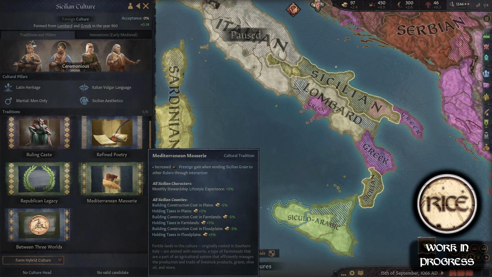 Борьба за Сицилию в грядущем наборе RICE для Crusader Kings 3. Часть 2