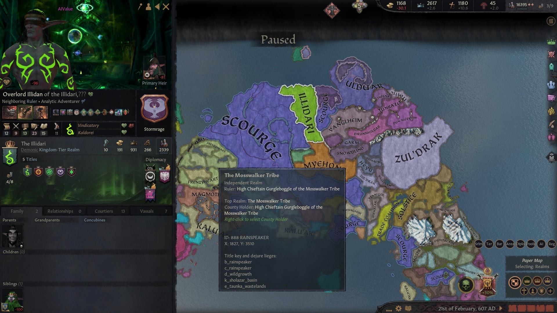 Для Crusader Kings 3 вышла альфа версия мода по Warcraft