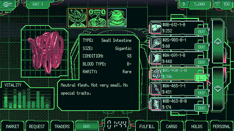 О симуляторе торговца органами в нескольких словах | Space Warlord Organ Trading Simulator