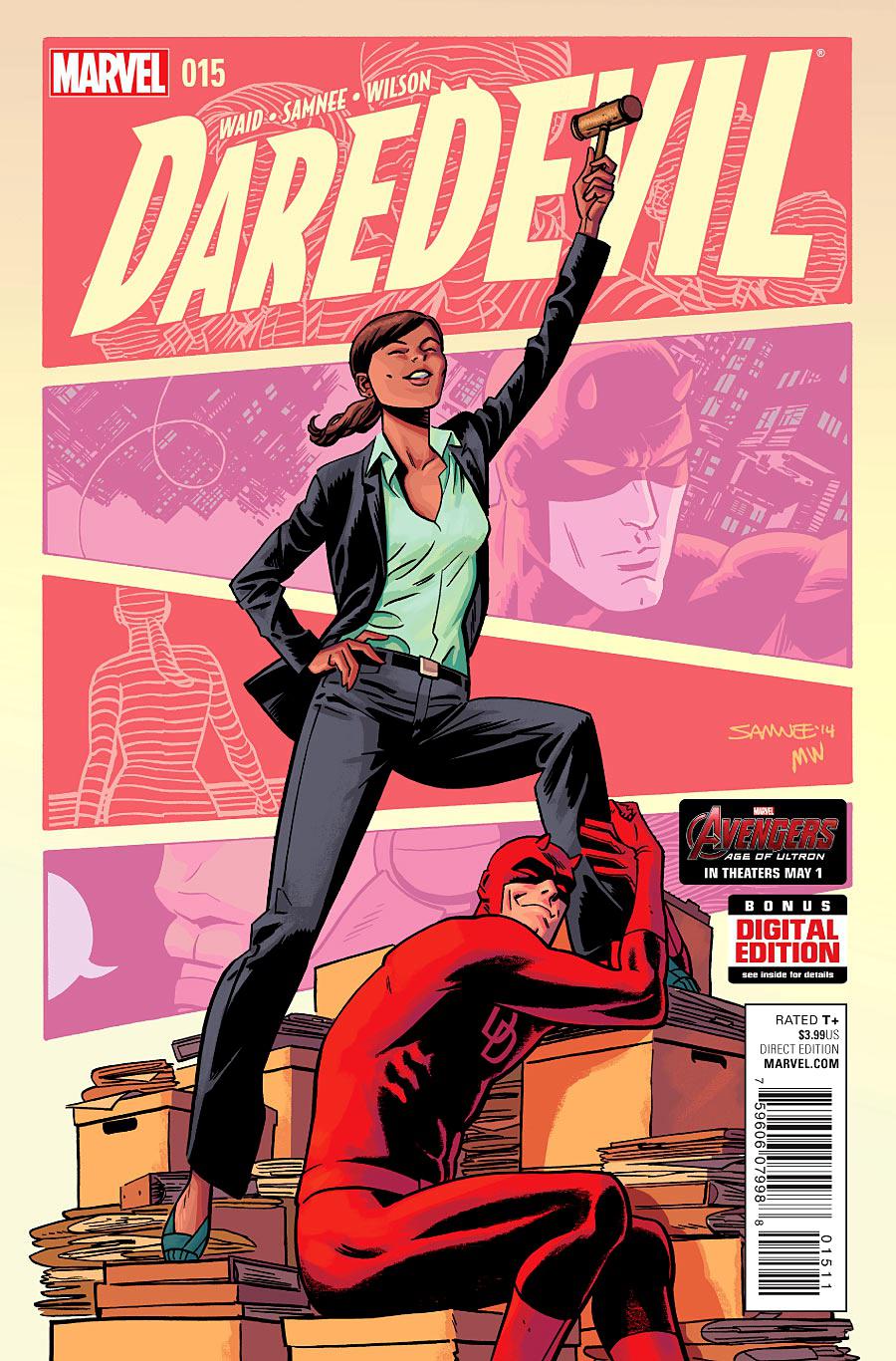 Обложка Daredevil #15 2015 года от Криса Сомни