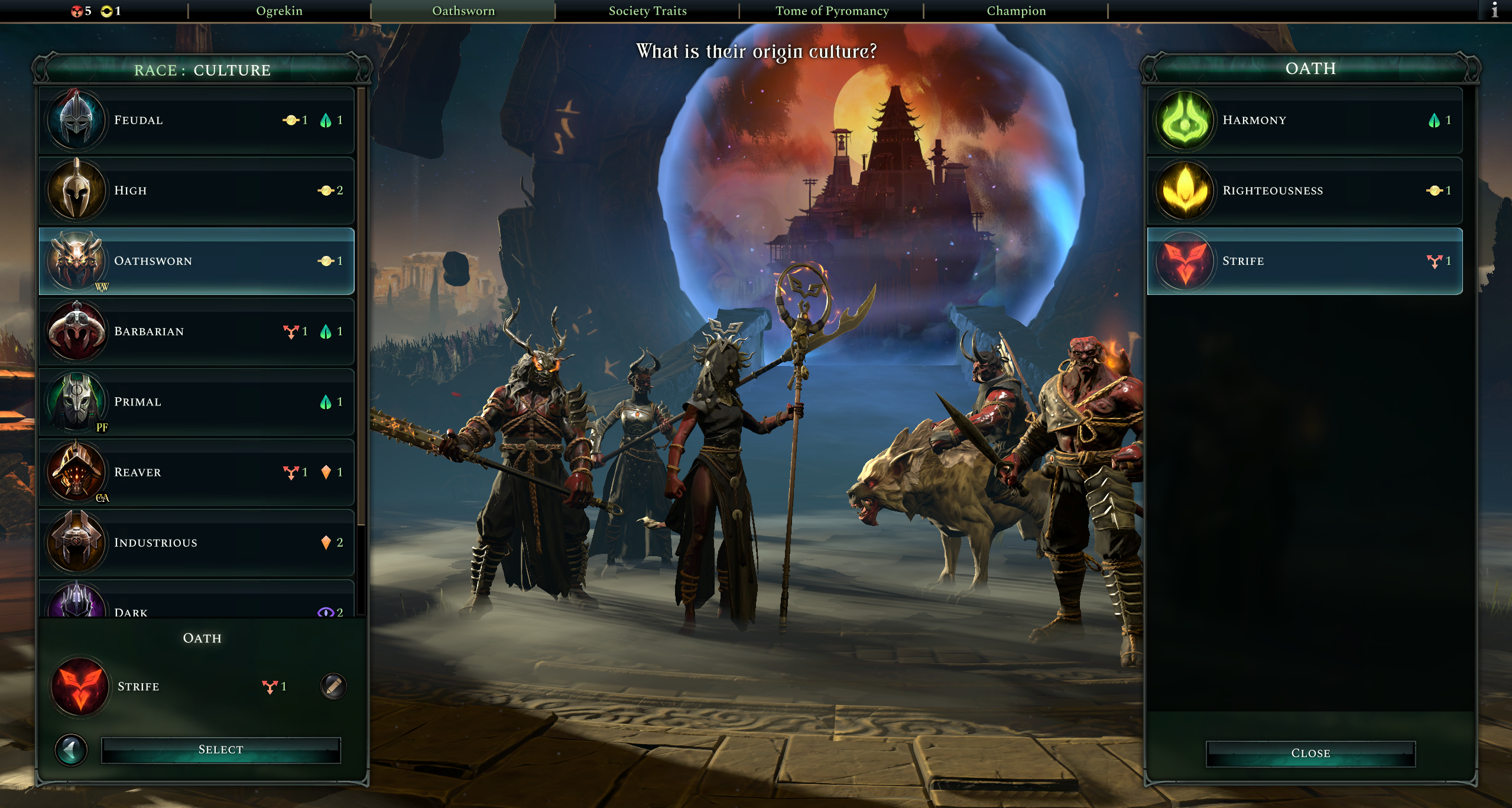 Культура принёсших клятву в дополнении Ways of War для Age of Wonders 4