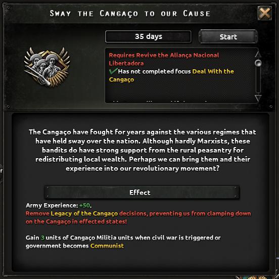 Альтернативно-историческая Бразилия в Hearts of Iron IV: Trial of Allegiance