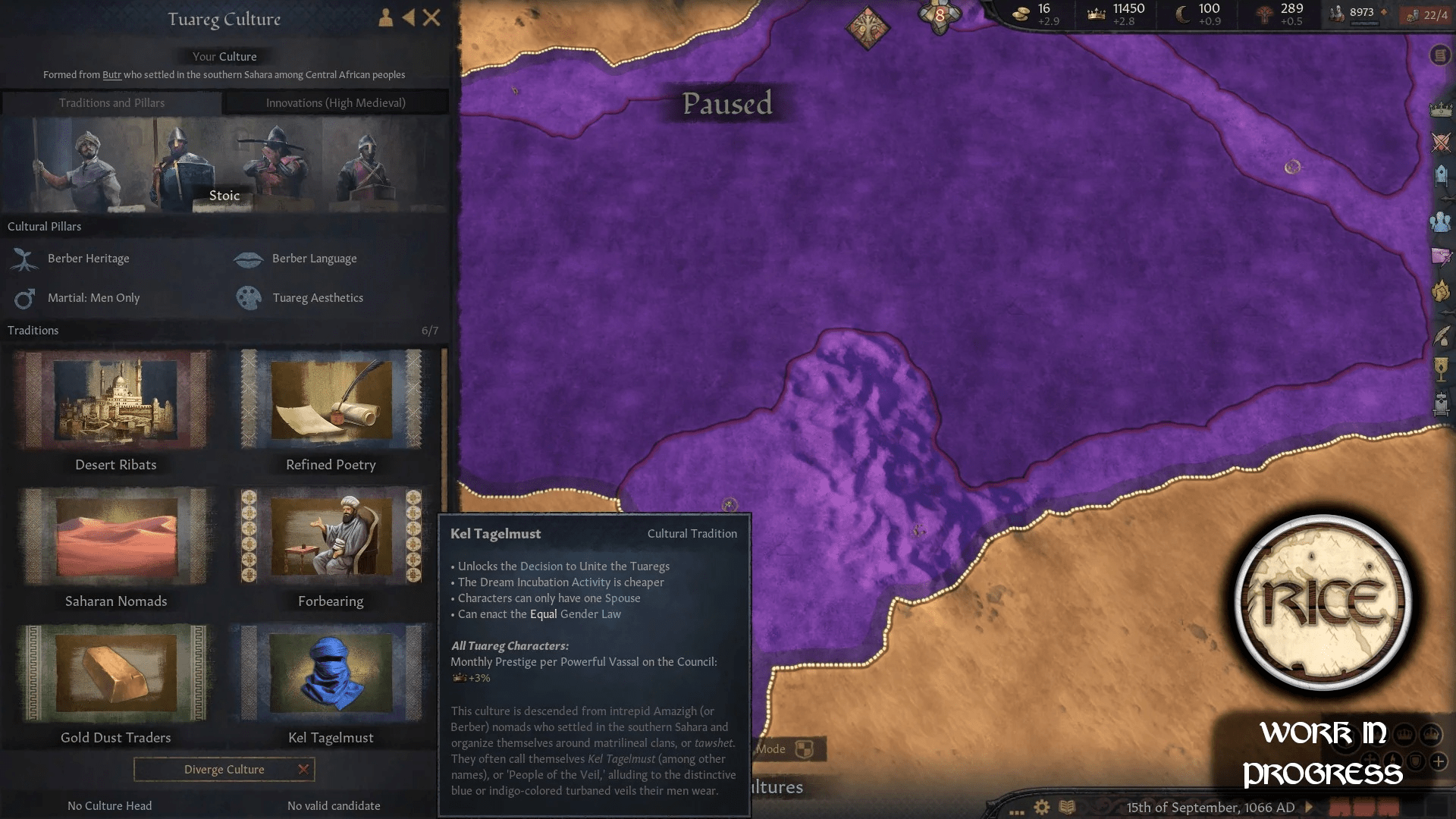 Следующий пак RICE для Crusader Kings 3 посвящён туарегам