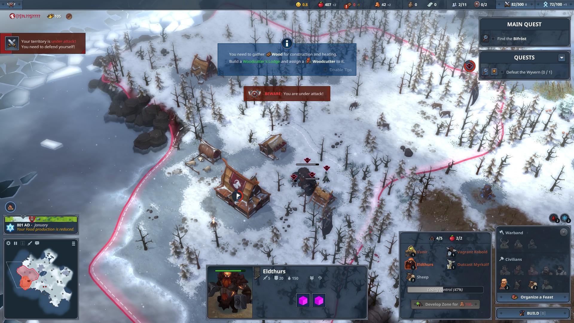 В стратегии про викингов Northgard идёт открытая бета нового PVE режима