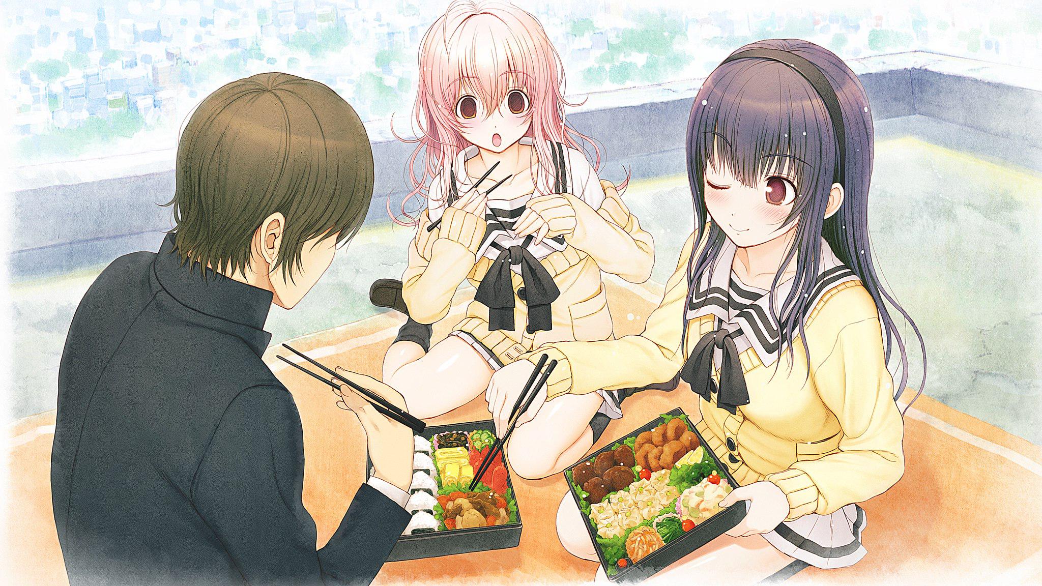 "Kimi to Kanojo to Kanojo no Koi": "Doki Doki Literature Club" до того, как стала известна