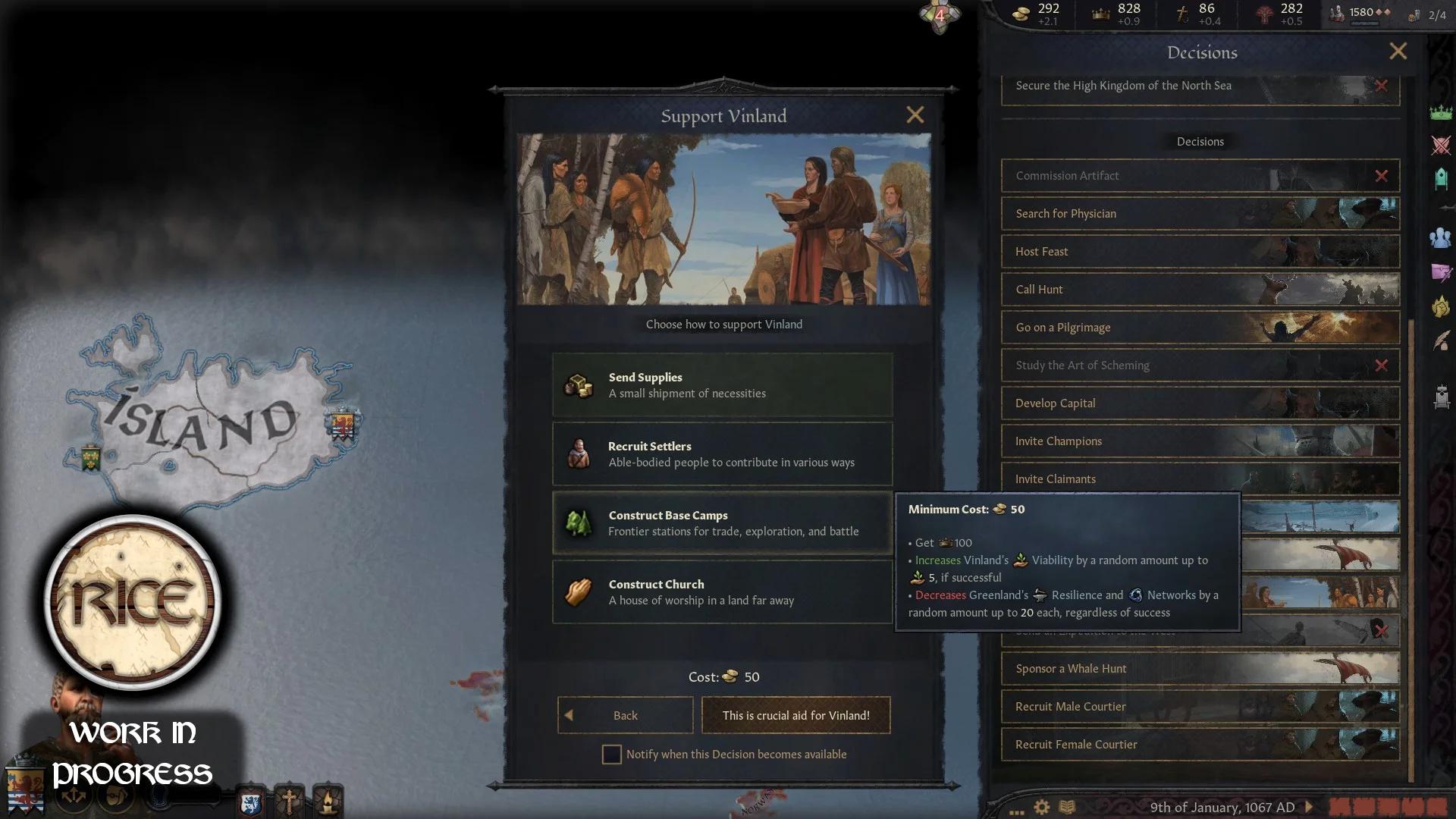 Культуры коренных американцев и особенности Винланда в моде RICE для Crusader Kings 3