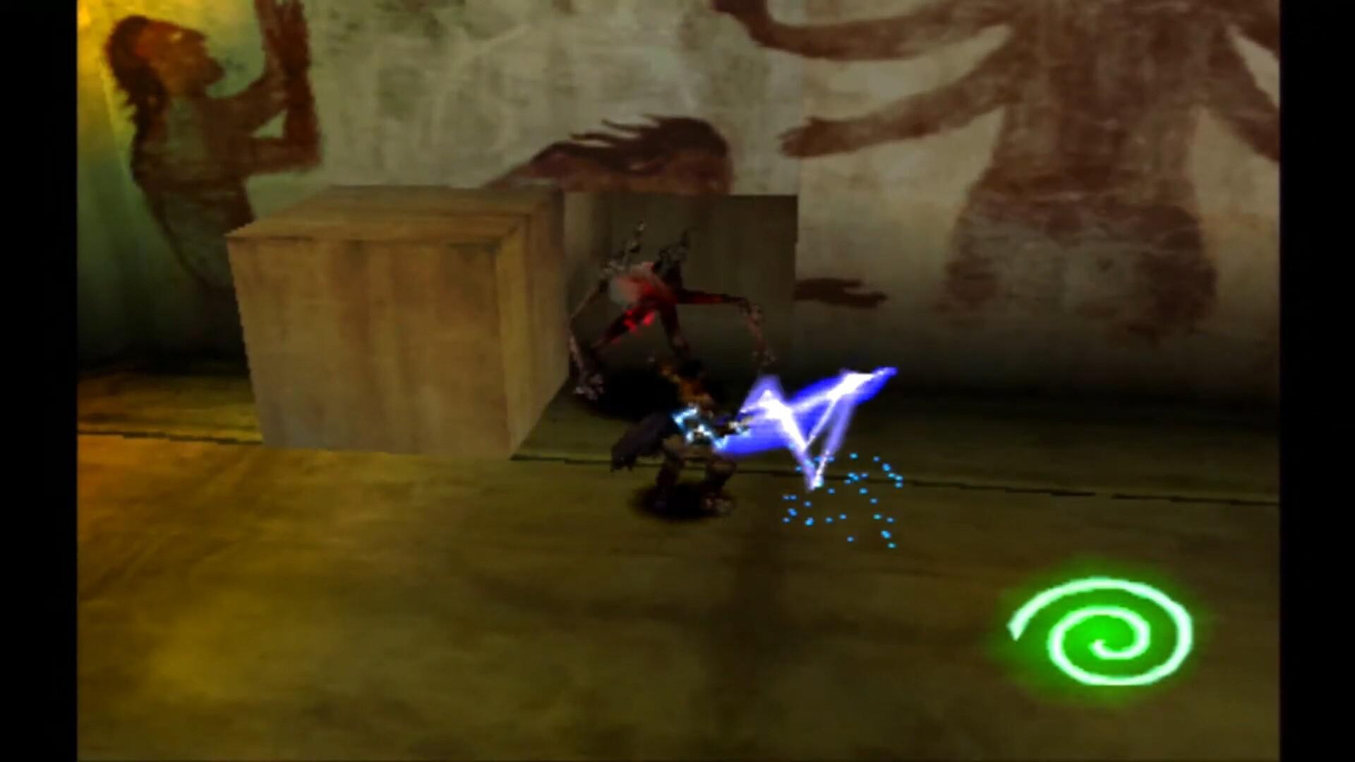 Legacy of Kain: Soul Reaver. Главный герой Разиэль использует клинок «Похититель Душ»