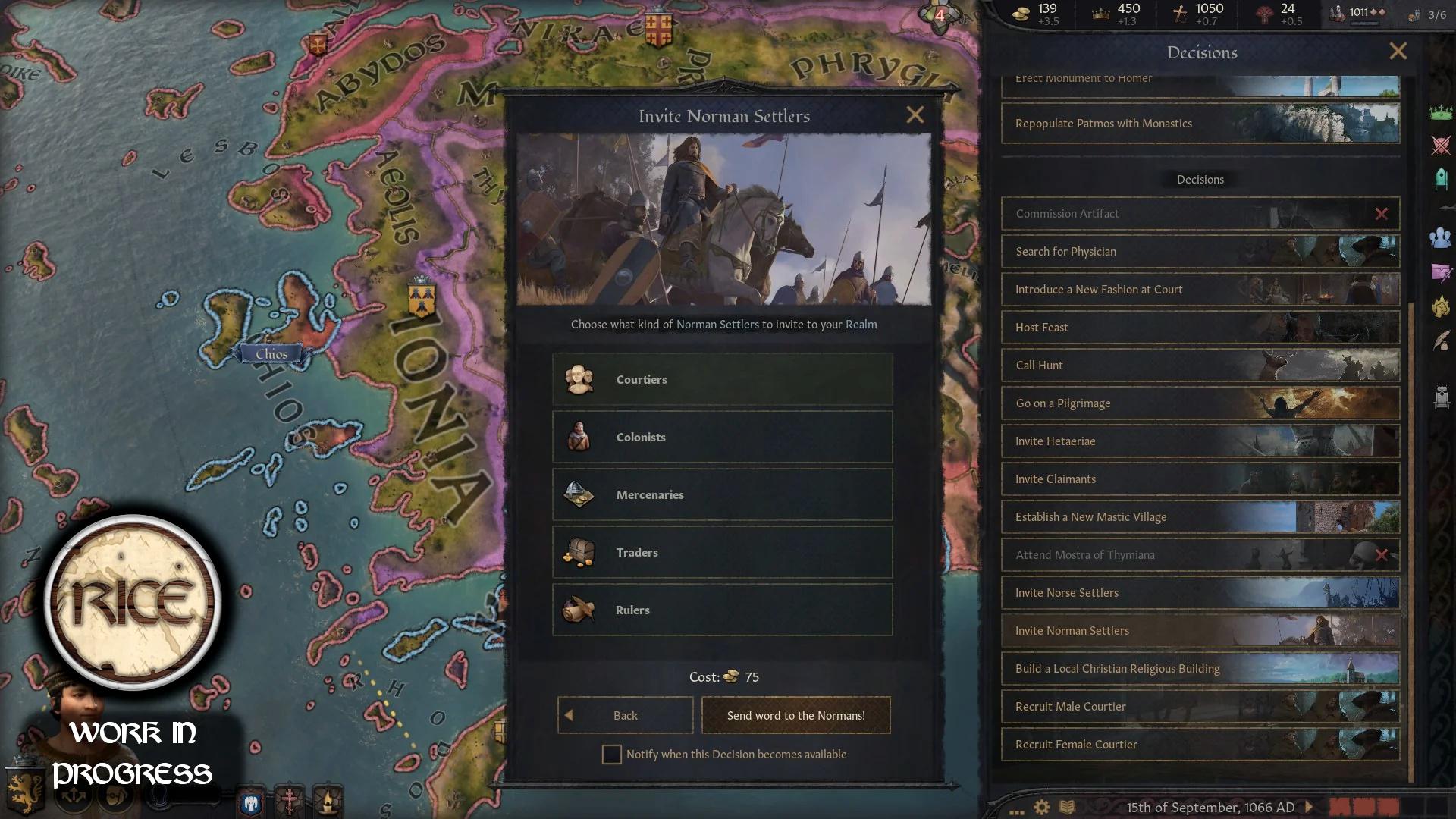 Особенности нормандского пака RICE для Crusader Kings 3