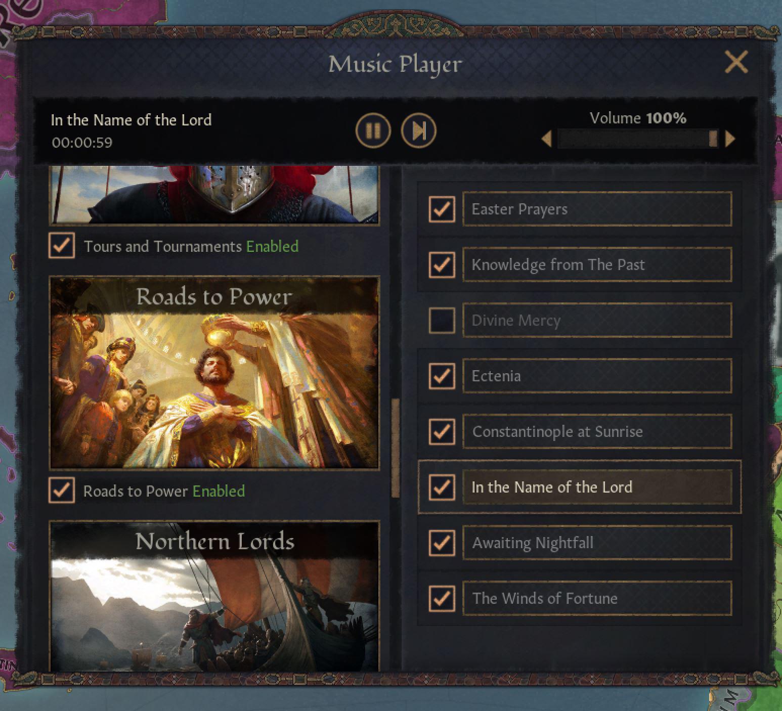 Визуальная часть дополнения Roads to Power для Crusader Kings 3