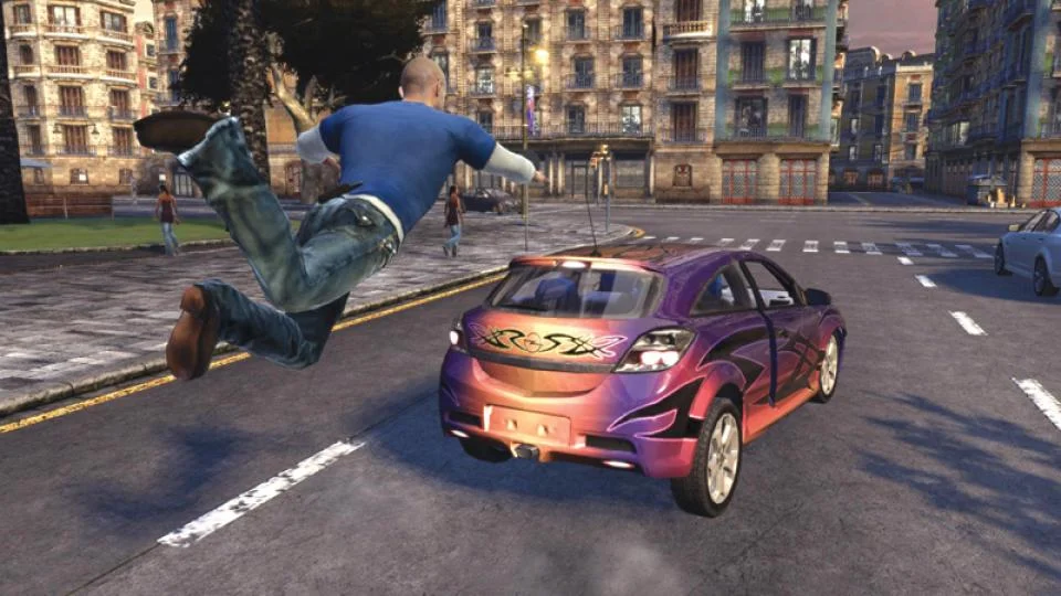 Wheelman (2009) - open-world action, прыжки с машины на машину