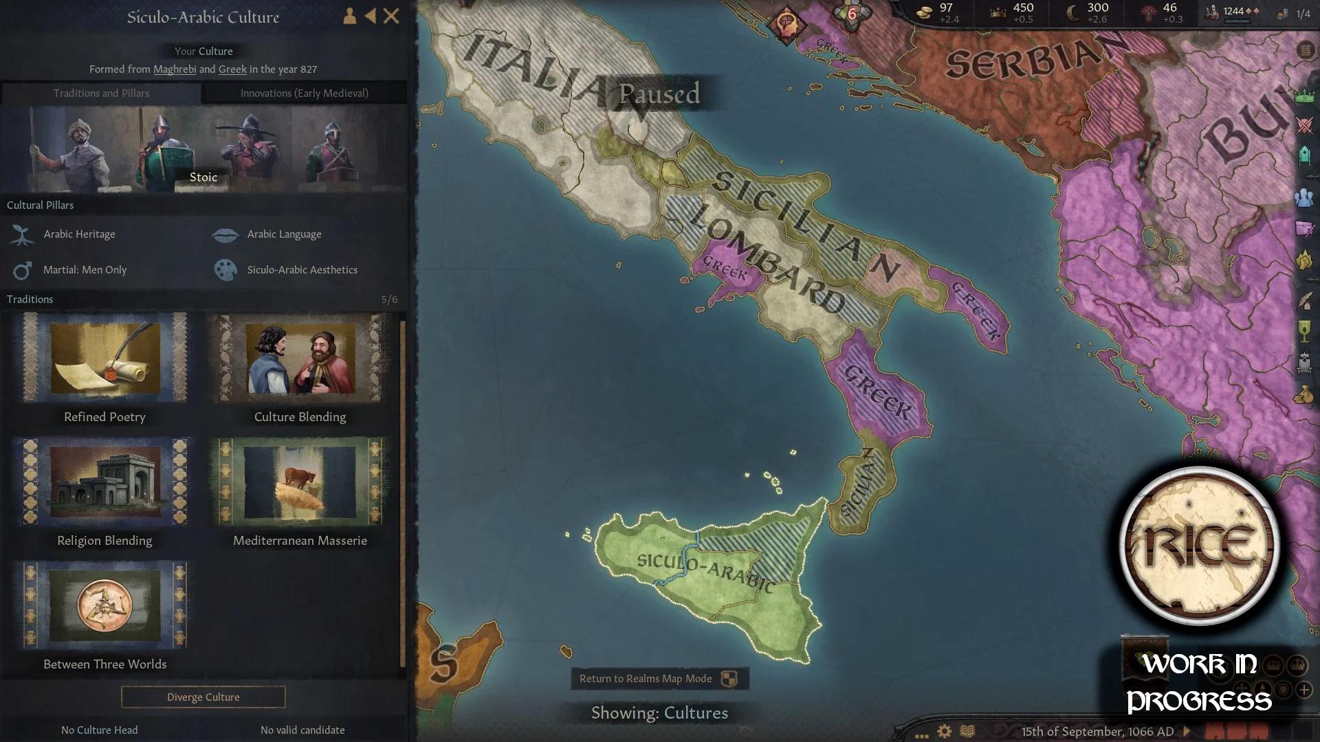 Борьба за Сицилию в грядущем наборе RICE для Crusader Kings 3. Часть 2