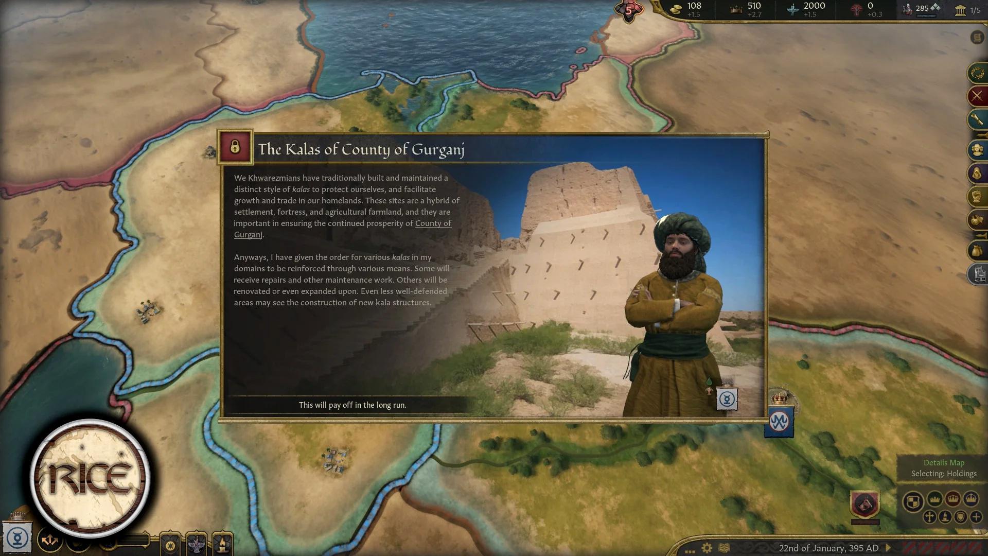 Особенности обновлений модов RICE и The Fallen Eagle для Crusader Kings 3