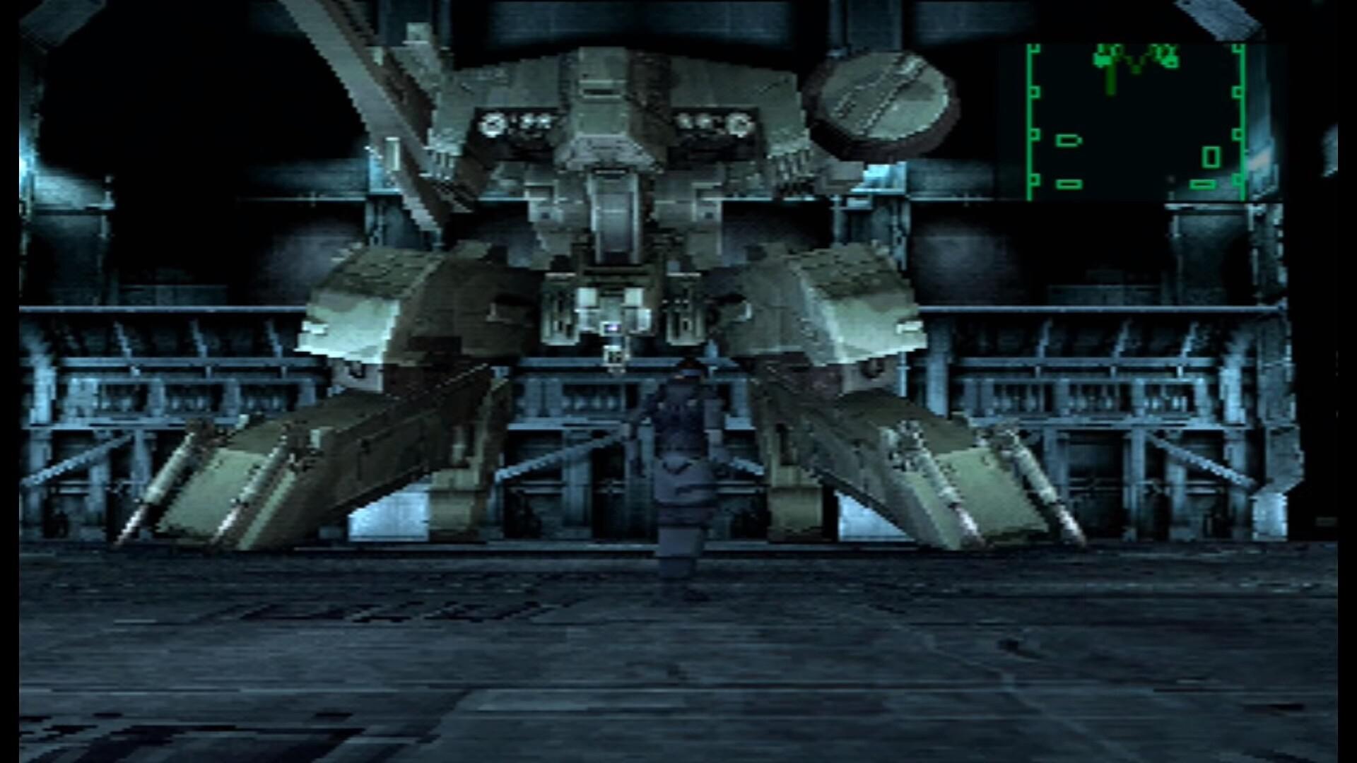 Солид Снейк против своего брата Ликвида, который пилотирует Metal Gear Rex