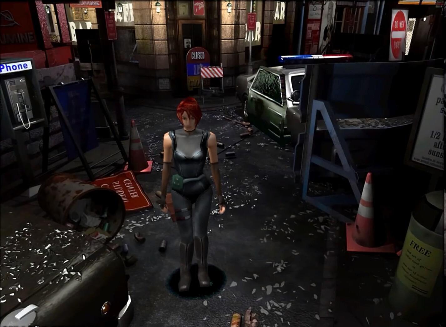 Джилл в костюме героини Dino Crisis