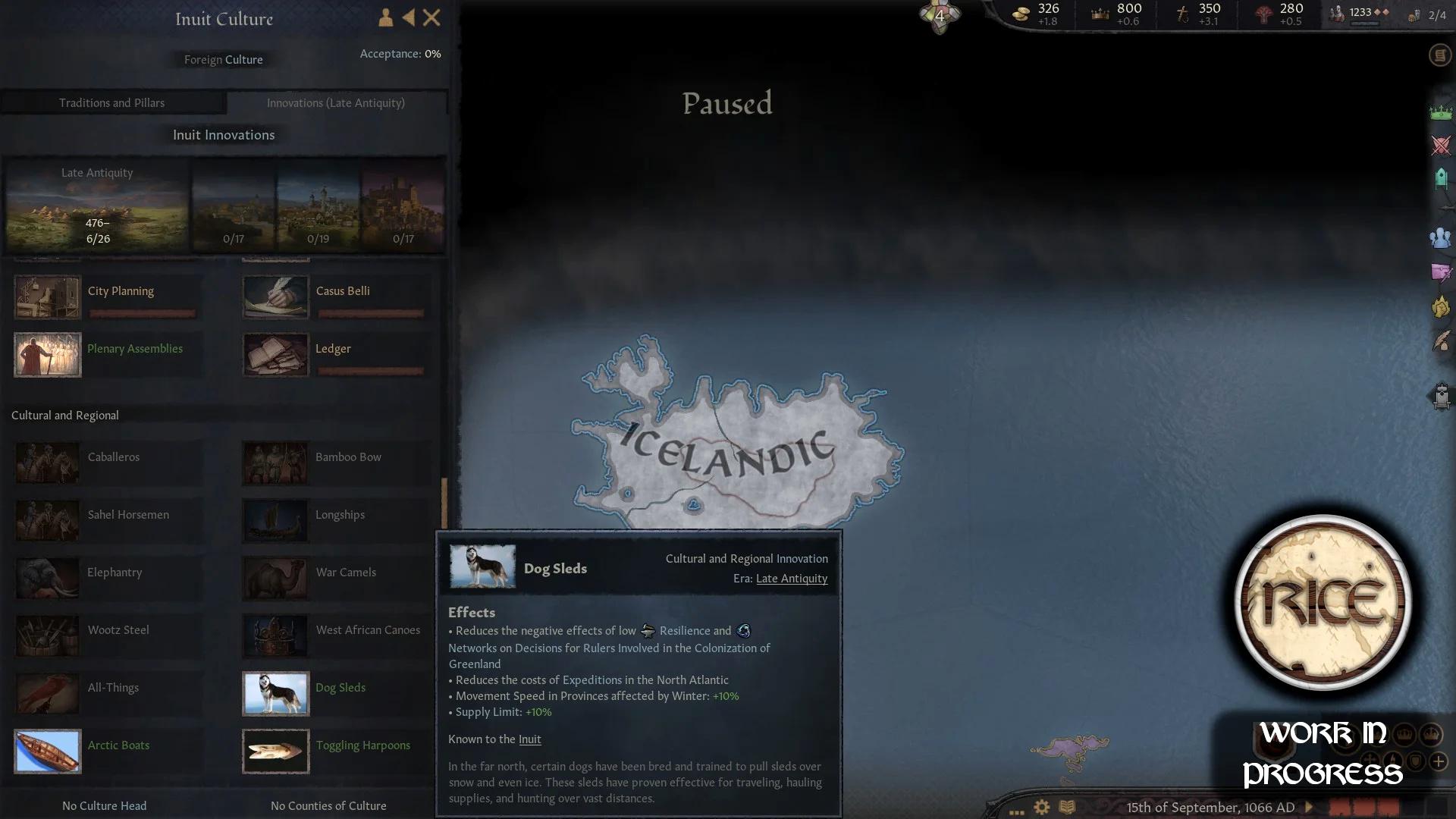Культуры коренных американцев и особенности Винланда в моде RICE для Crusader Kings 3